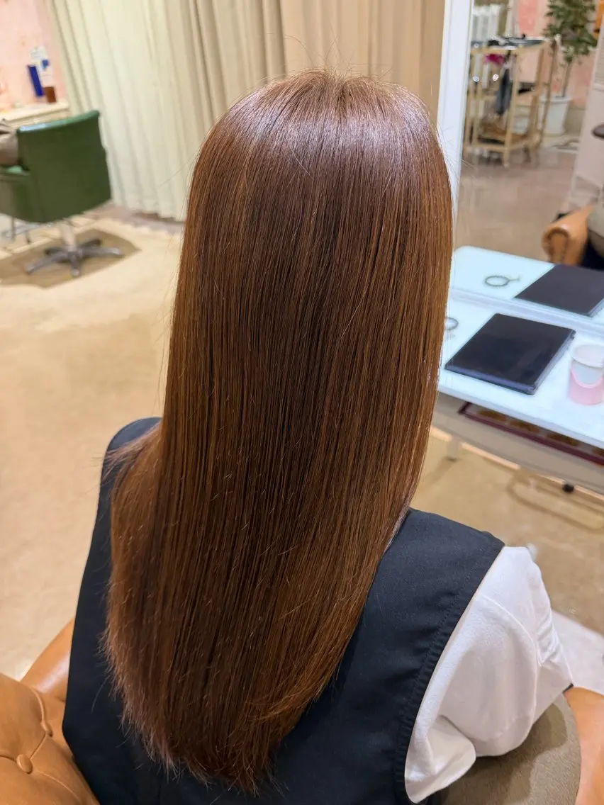 ロング カラー ブラウンカラー 透明感カラー モカブラウン ヘアカラー 🩶透明感･艶カラー 🩶ひいな🩶のヘアスタイル