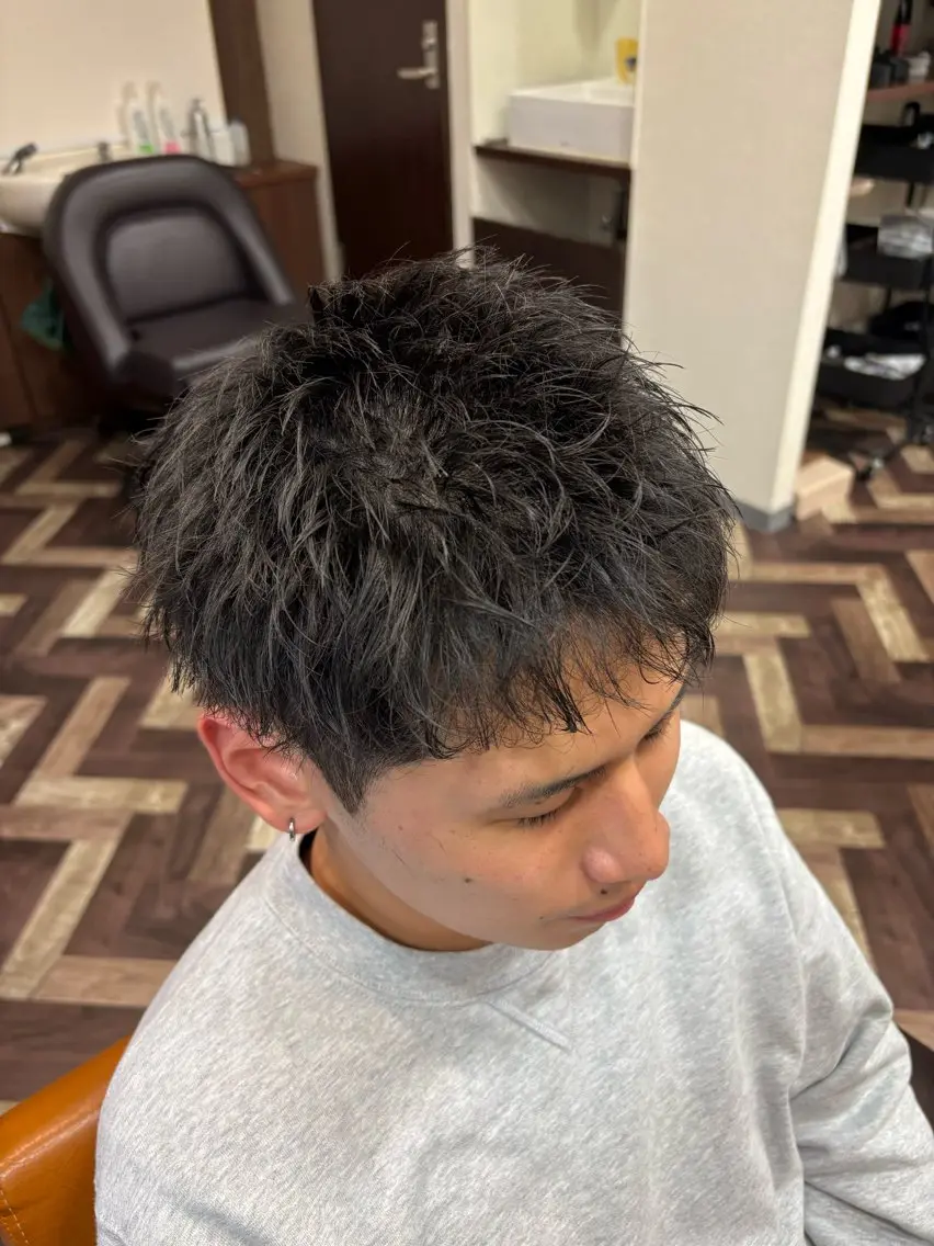 ショート カット ヘアセット 師玉 功一のヘアスタイル