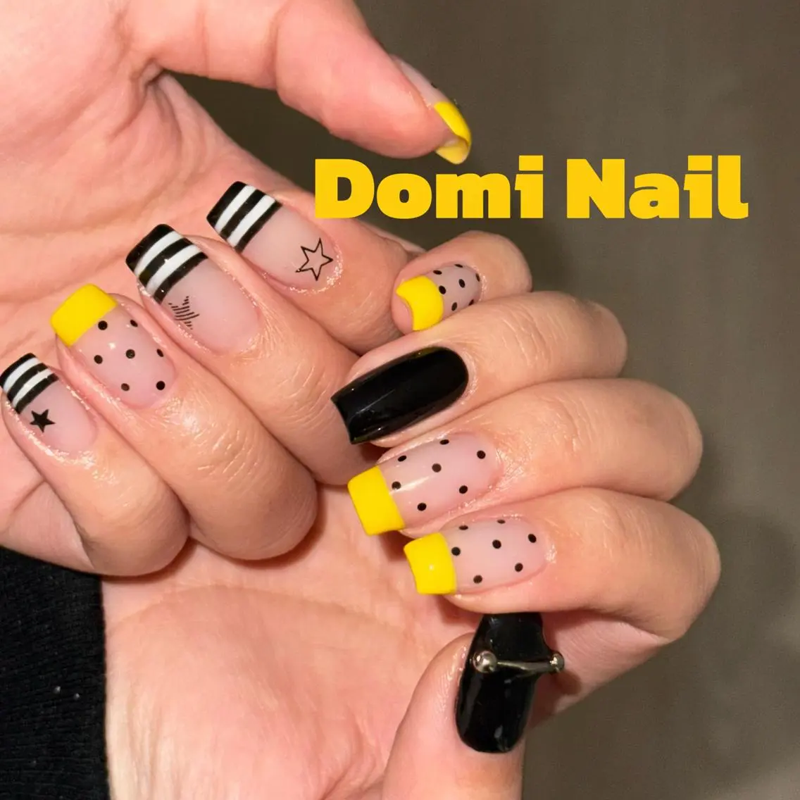 ネイル 持ち込み ハンドネイル 渋谷 Domi Nailのネイルデザイン