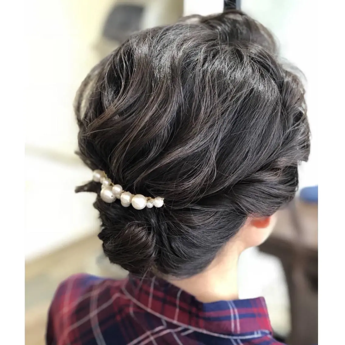 ミディアム カラー パーマ ヘアアレンジ 坪内 麻里子のヘアスタイル