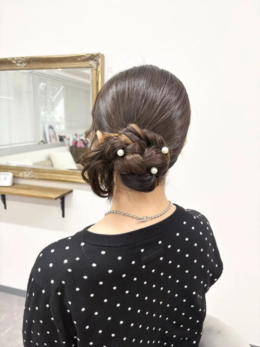ヘアアレンジ ヘアセット ヘアサロン ミカヅキのヘアスタイル