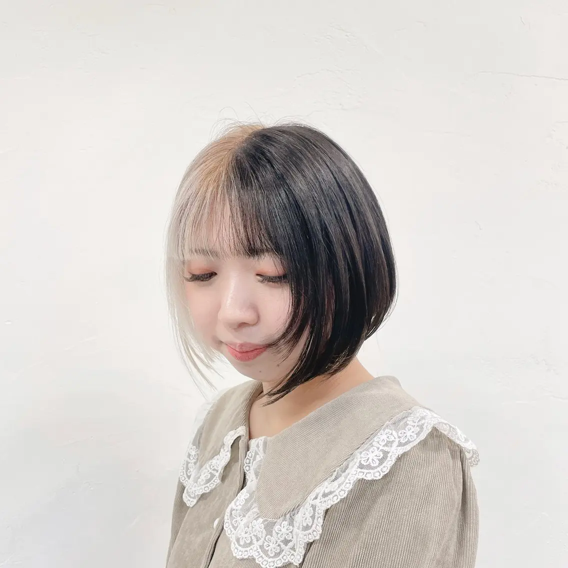 ショート カラー バレイヤージュ 黒髪 ブリーチ ケアブリーチ ダブルカラー ヘアカラー トリートメント ブリーチの神 KYONのその他イメージ