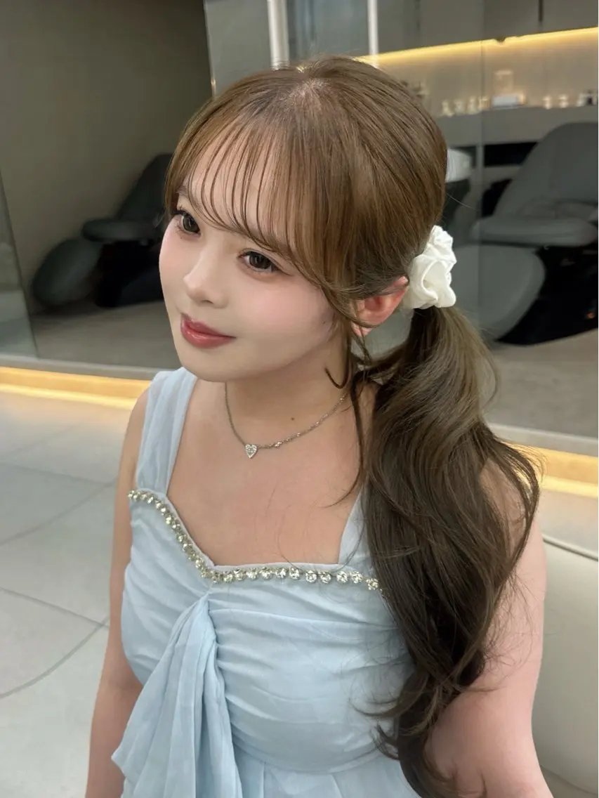 ロング カラー 🍑韓国風レイヤー 🍑莉子のヘアスタイル