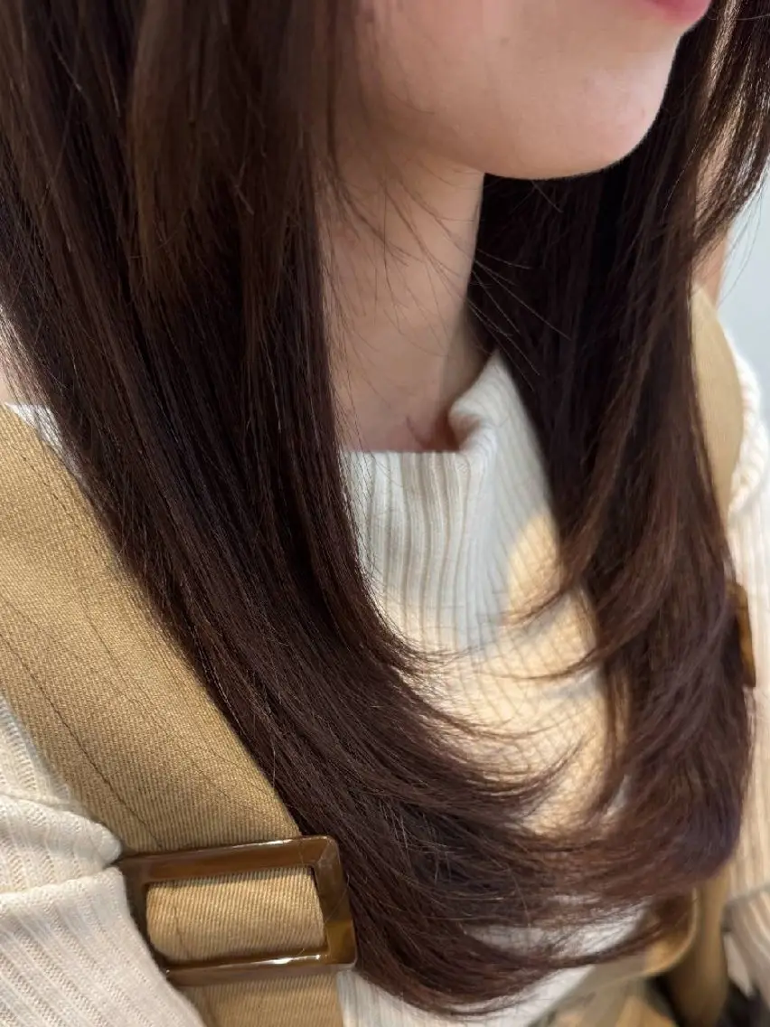 ロング 顔周りカット レイヤーカット -ef- ♡Yūki🐻🎀のヘアスタイル