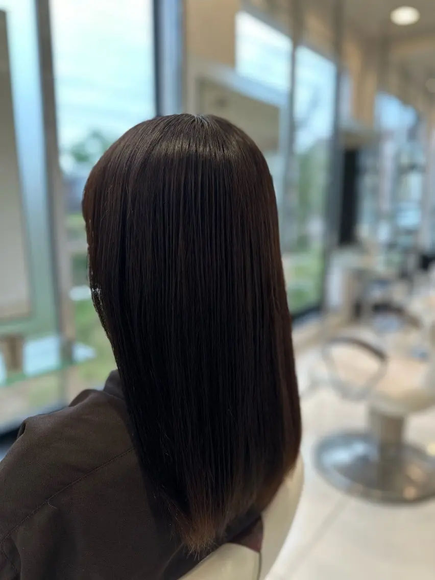 セミロング 花野 郁登のヘアスタイル