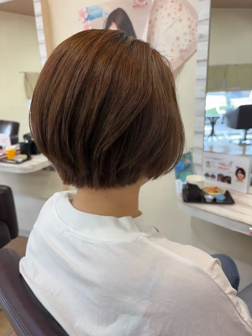 ショート ショートボブ ボブ ショートヘア カット 桜井 陸のヘアスタイル