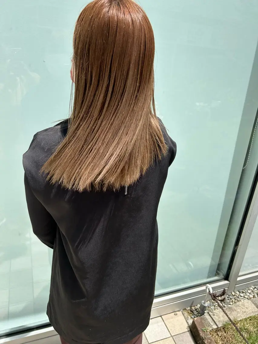セミロング 透明感カラー♡ Mahoのヘアスタイル