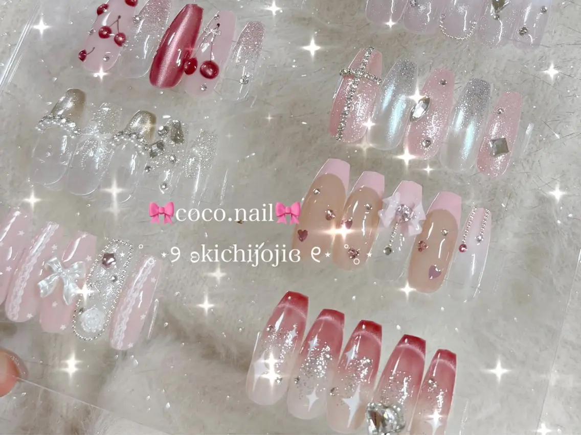 初回限定価格💫②定額ワンホン/ガーリー🎀sampleコース✨️アート4~6本コース✨️の写真