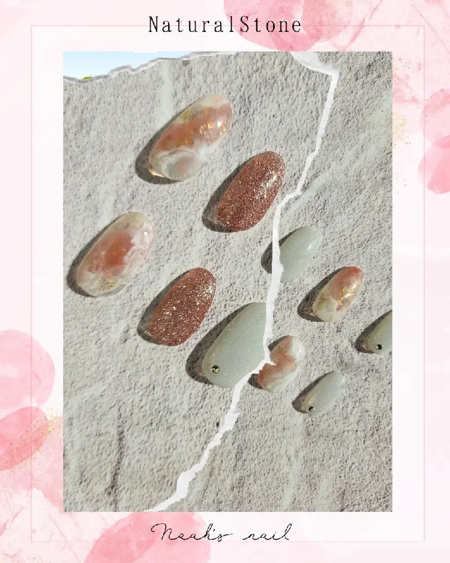 ネイル 入学式 卒業式 ニュアンスネイル 春ネイル ハンドネイル Noah'snail   のネイルデザイン