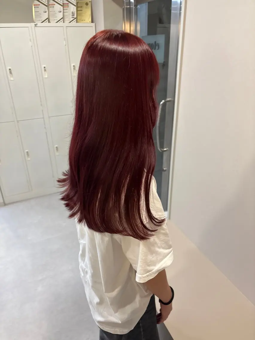 カラー ヘアカラー トリートメント 酸性ストレート /暖色カラー/ユイカのヘアスタイル