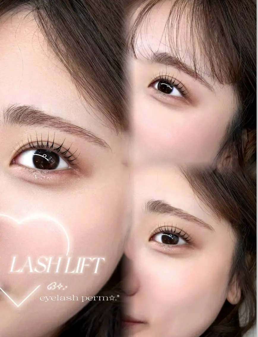 🐰90分で完了🐰パリジェンヌorラッシュリフトとアイブロウWAXのSet☆ パッチリまつげに🎀の写真