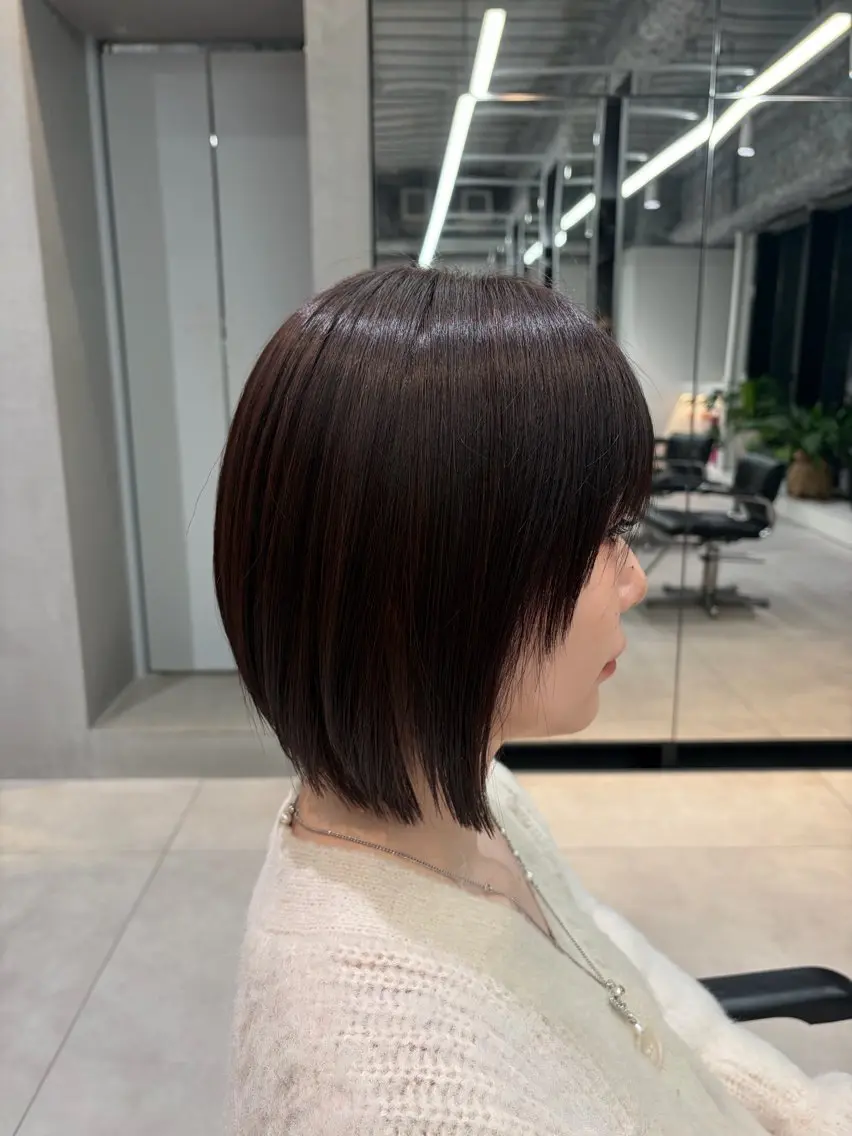 カラー ブラウンカラー ラベンダーカラー 吉田 なづなのヘアスタイル