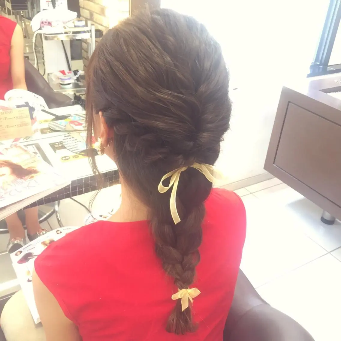 セミロング ロング ヘアアレンジ 大平 美沙のヘアスタイル