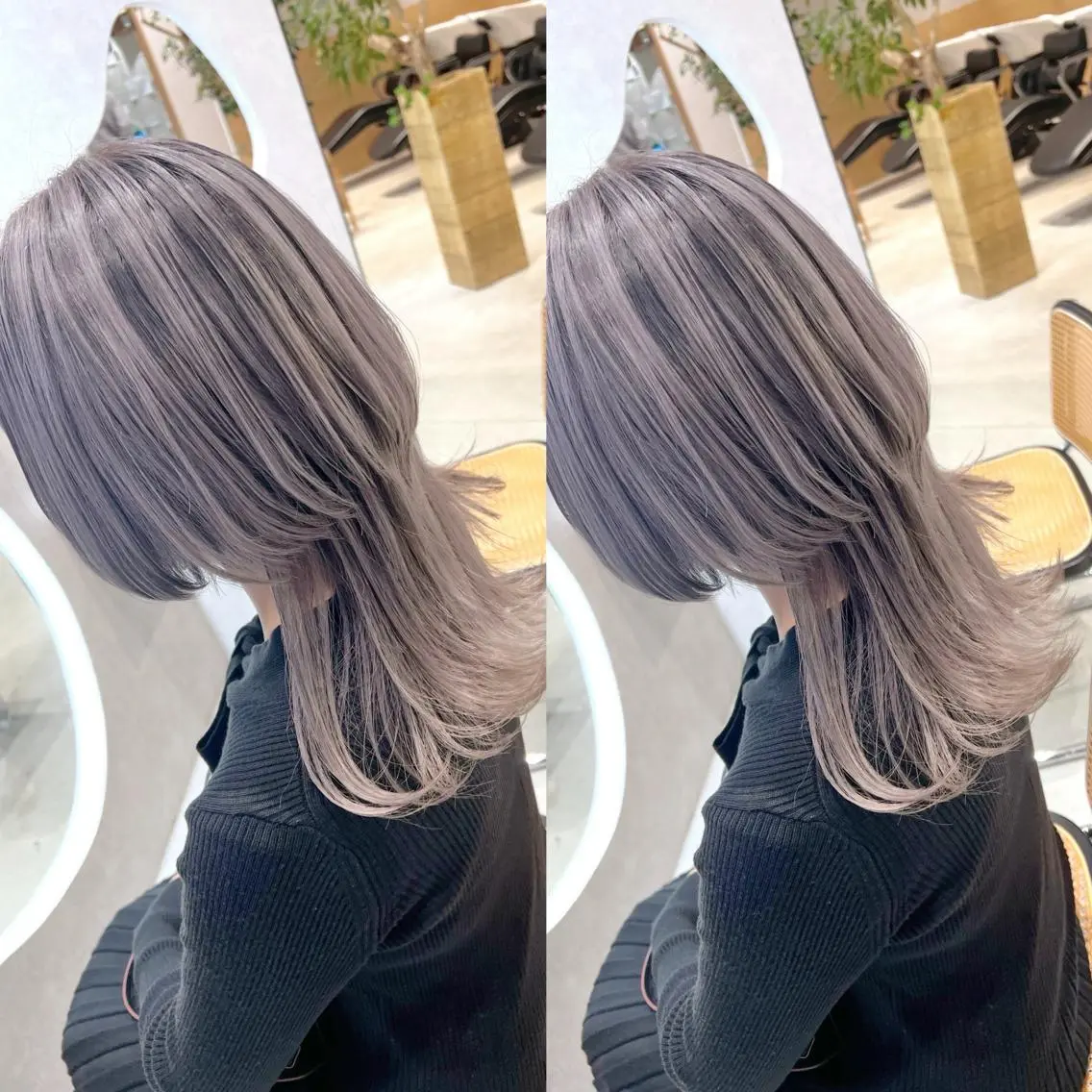 カラー バレイヤージュ earth甲府昭和店 東 允のヘアスタイル