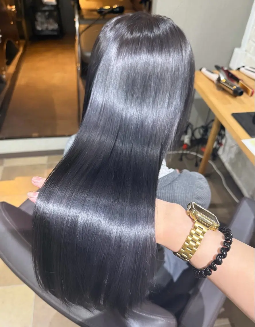 ロング 縮毛矯正 縮毛矯正 ⠀ 流菜のヘアスタイル