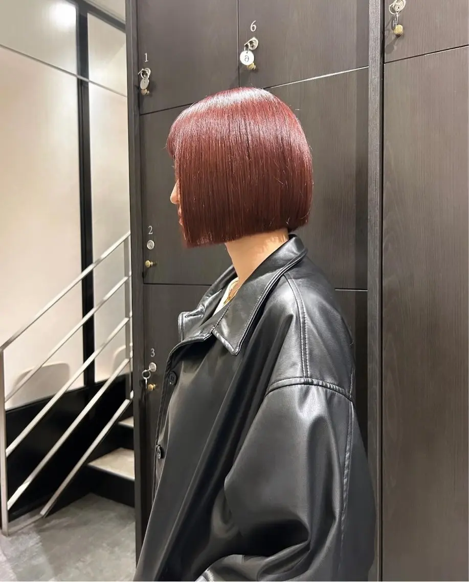 ミディアム カラー パーマ ヘアアレンジ ボブ stylist 🌸 kana.のヘアスタイル