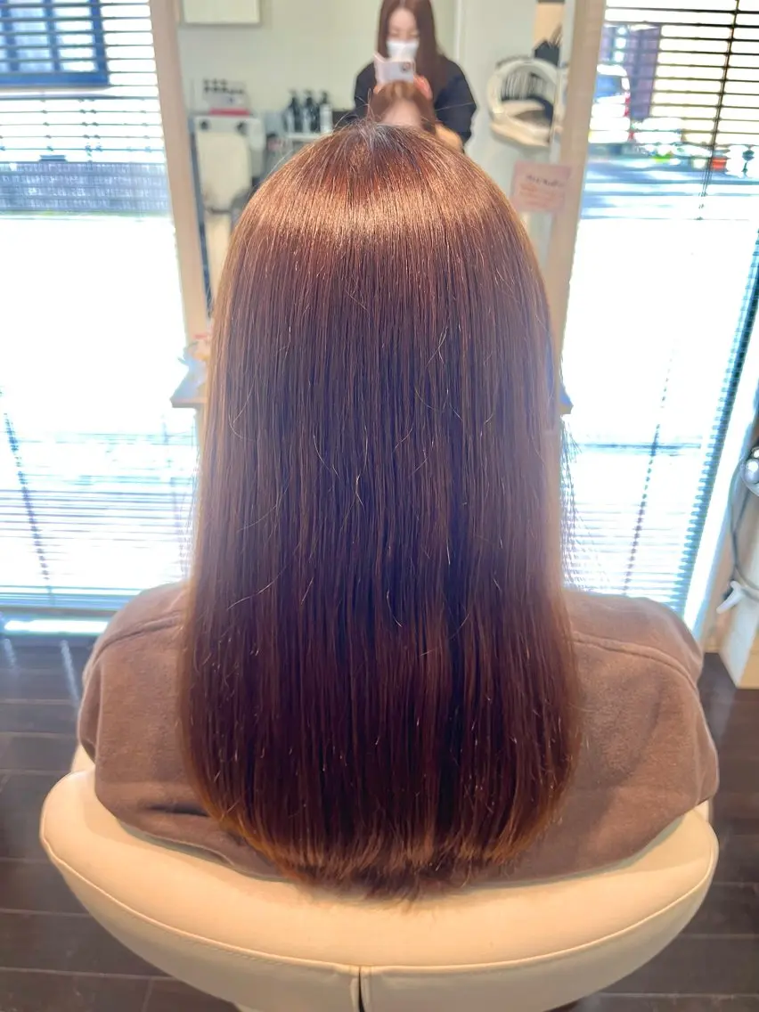 セミロング カラー 髪質改善 🌸フルール　長谷川 愛🌸のヘアスタイル