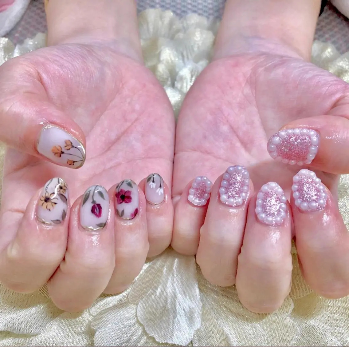 ネイル チークネイル ジェルネイル 韓国ネイル ニュアンスネイル パラジェル J terrace Nailのネイルデザイン