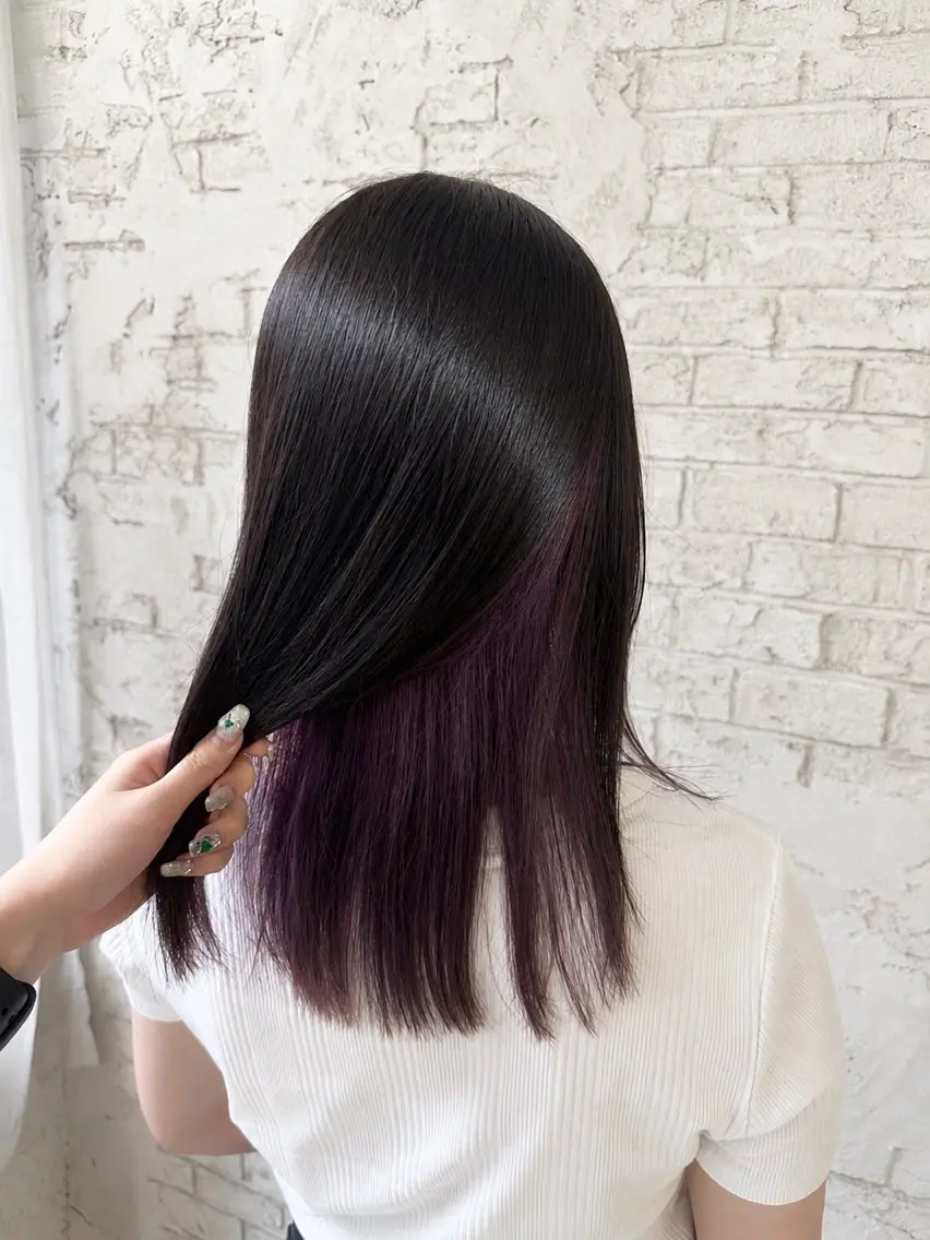 セミロング ケアカラー ヘアカラー 池袋カラー/艶カラー 🎀Rina🎀のヘアスタイル