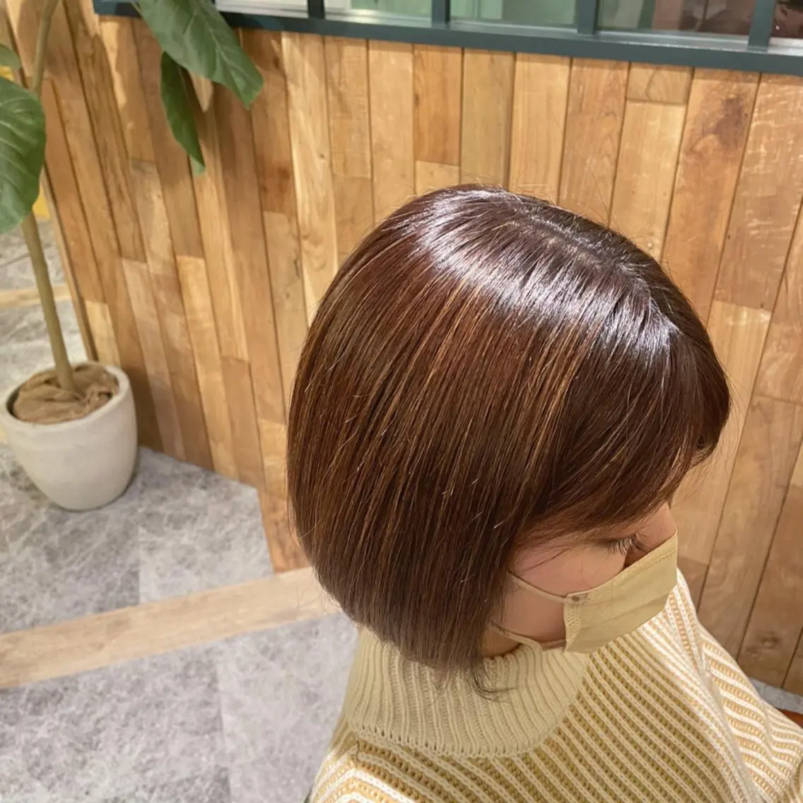 ショート ハイライト 顔まわりcut🌿 Hinakoのヘアスタイル