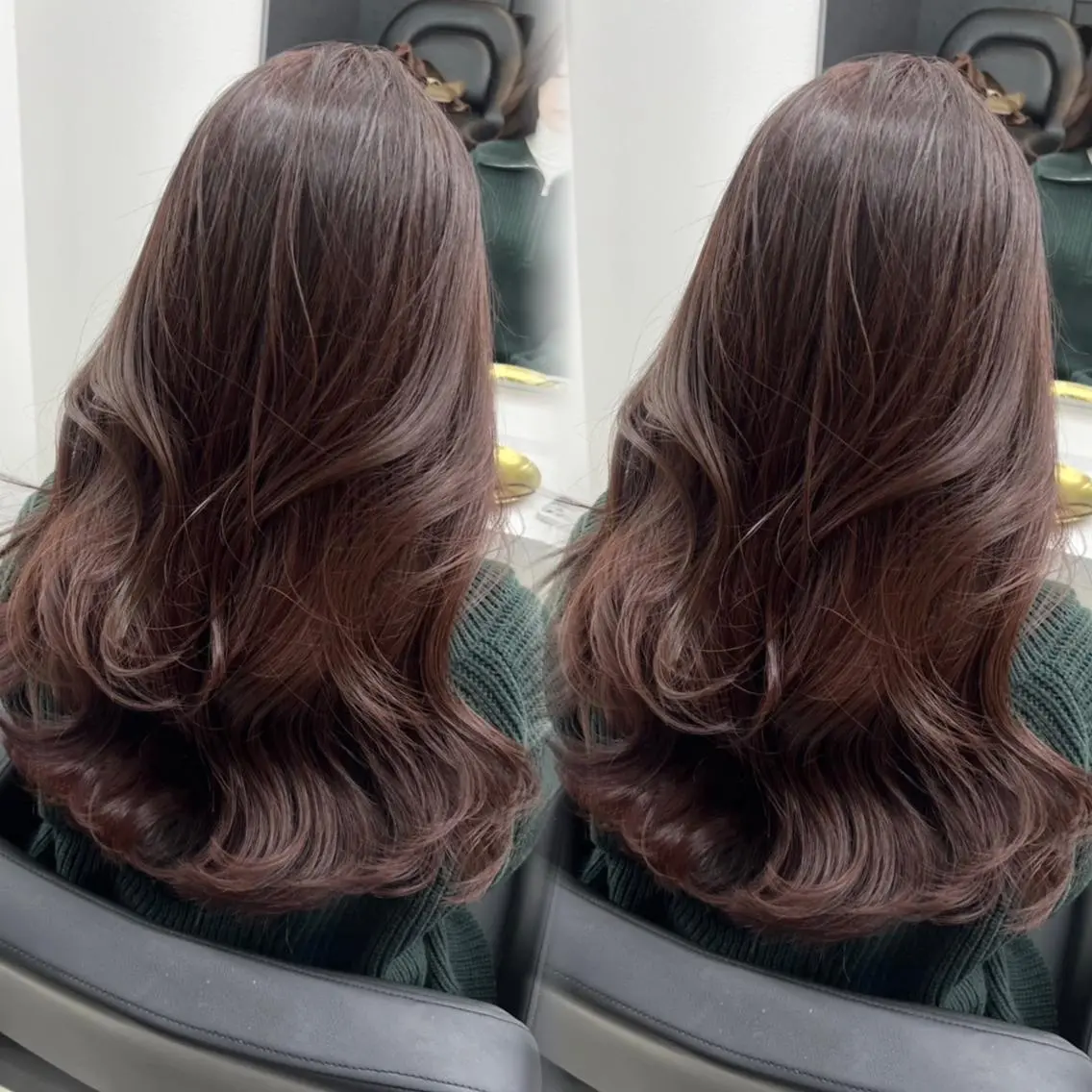ロング 顔周りカット 韓国風ヘア レイヤーカット 小顔カット カット ヘアカラー トリートメント ✨韓国レイヤー🦋 リピートNO.1✨のヘアスタイル
