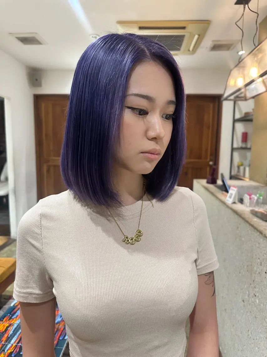 ショート カラー YUI.⋆𝜗𝜚 /レイヤー/ボブのヘアスタイル
