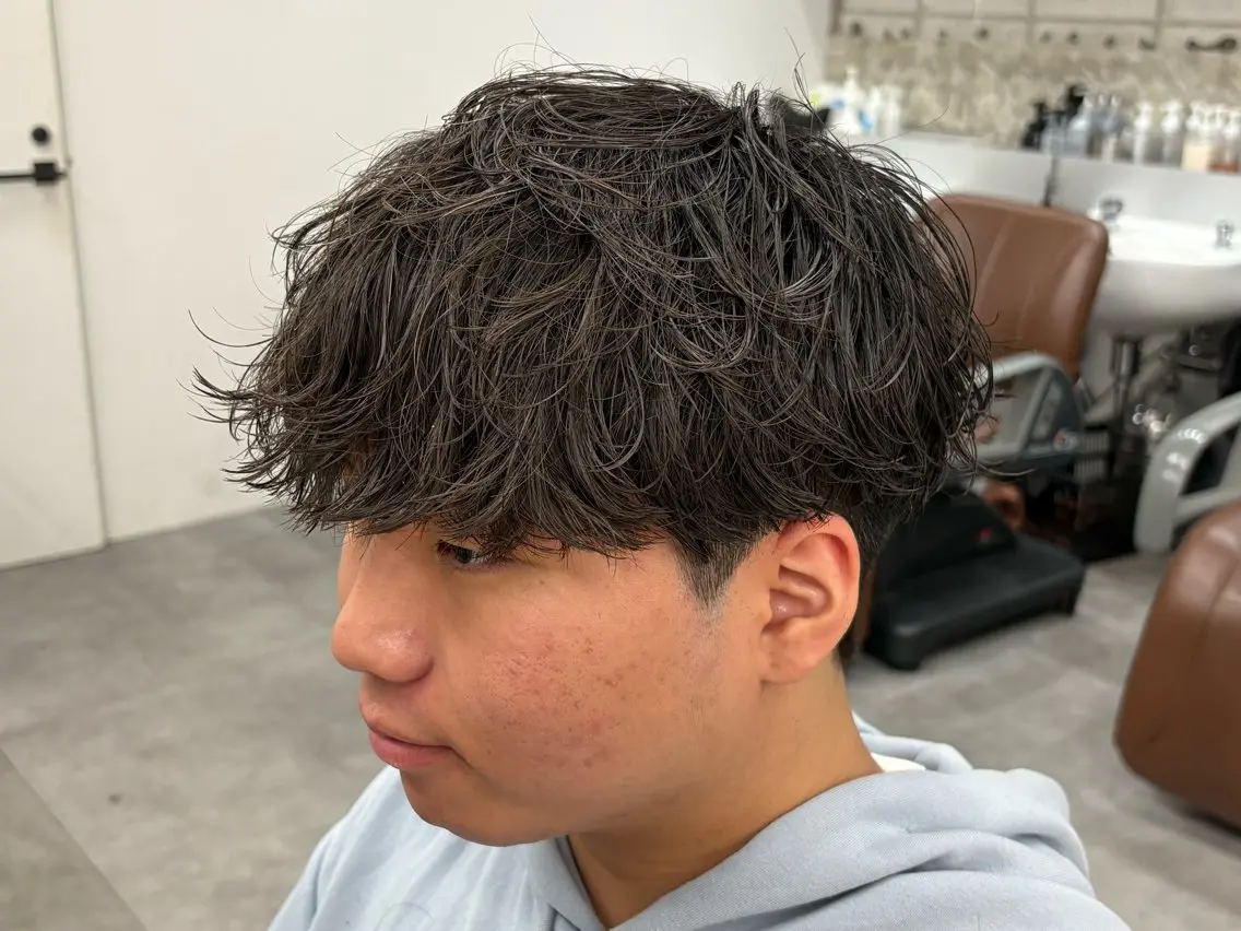 パーマ メンズ カット パーマ 中田 信太郎のヘアスタイル