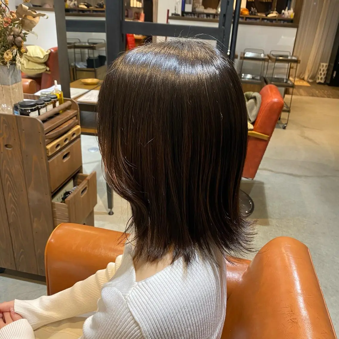 ミディアム ボブ 外ハネヘア 【novem】 serenのヘアスタイル