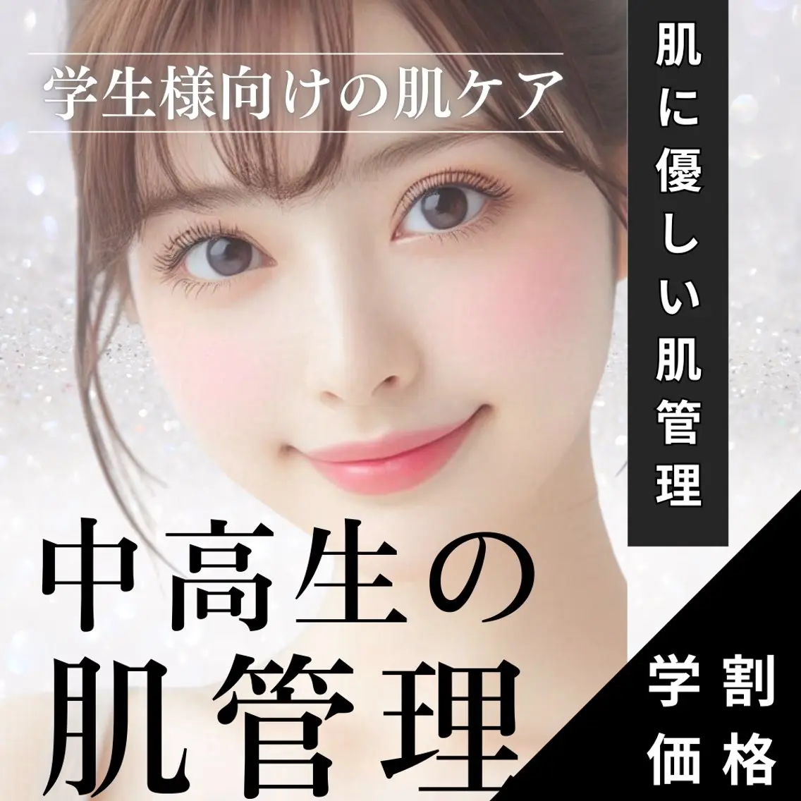 【中高生限定🈹】思春期の肌トラブルをケア🌹 ミニモ学割の特別価格で正しい肌管理を♪ ¥7,490→¥2,200🈹の写真