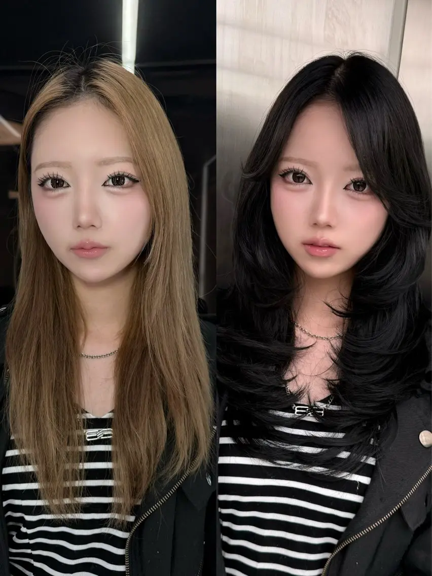 ロング ハイレイヤー レイヤーカット Rino/ハイトーン /ハイレイヤーカットのヘアスタイル