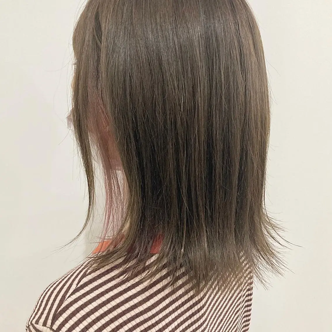ミディアム カラー ブリーチ インナーカラー お洒落パーマ/ 艶カラー/michiのヘアスタイル