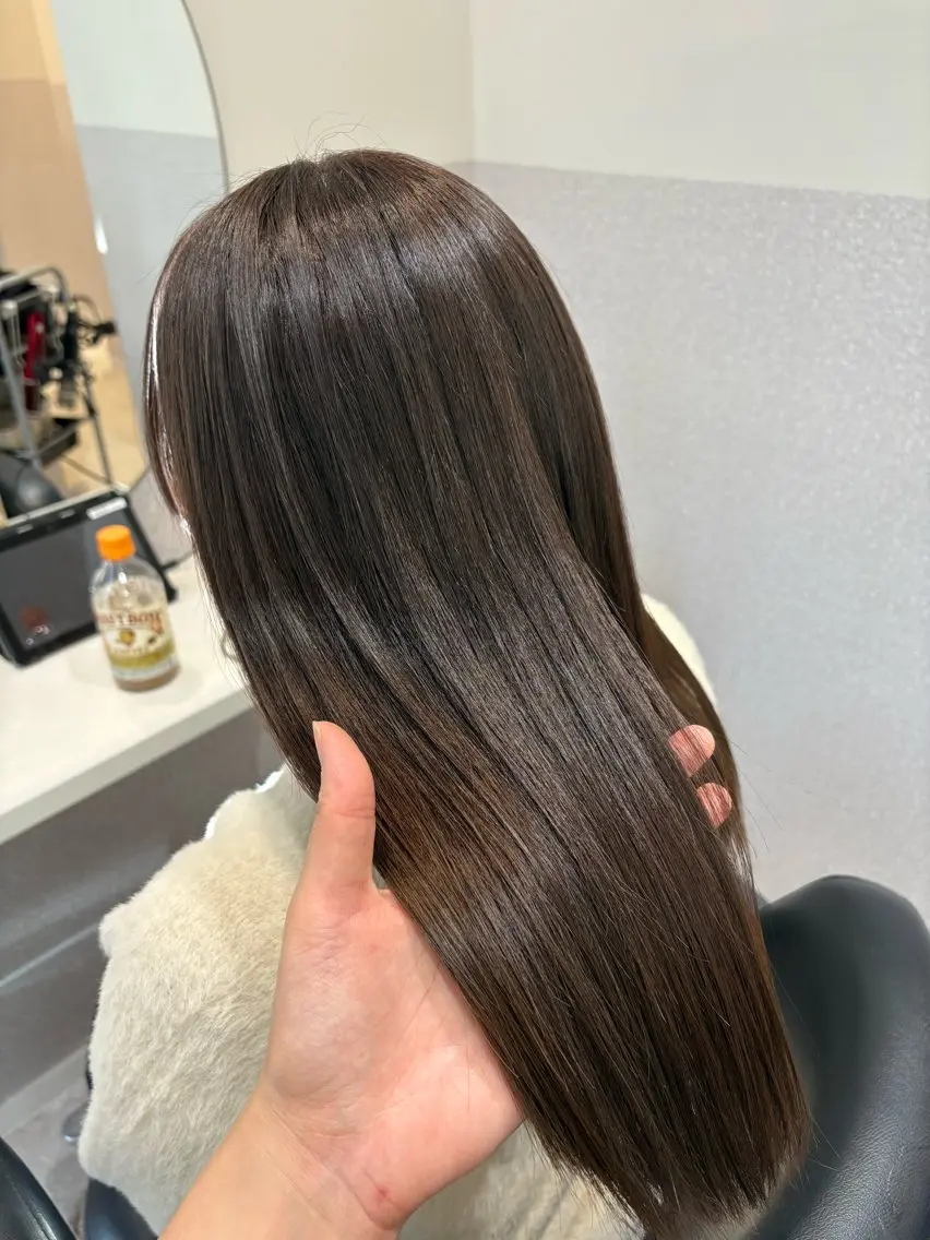 セミロング カラー アクアカラー ブラウンカラー トリートメント ヘアカラー トリートメント 女性リピ90%🍨 🩷佐藤みずきのヘアスタイル