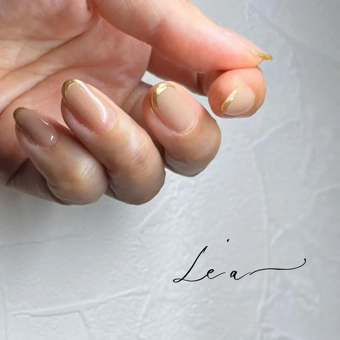 ネイル フレンチネイル ミラーネイル Le'a nail&eyesのマツエク・マツパデザイン