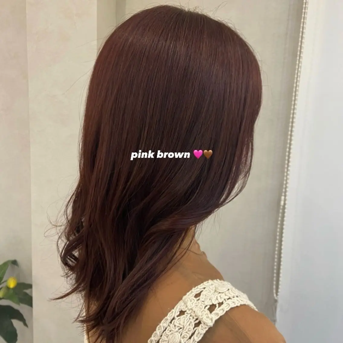 カラー ブラウンカラー ピンクカラー カット ヘアカラー トリートメント 若原 茉莉のヘアスタイル