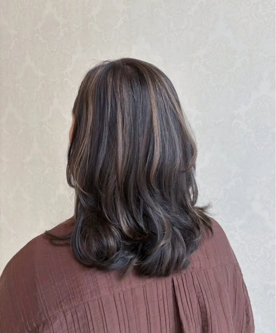 セミロング カラー カット ヘアカラー 【EARTH平塚店】 ✂️野首 京佑✂️のヘアスタイル