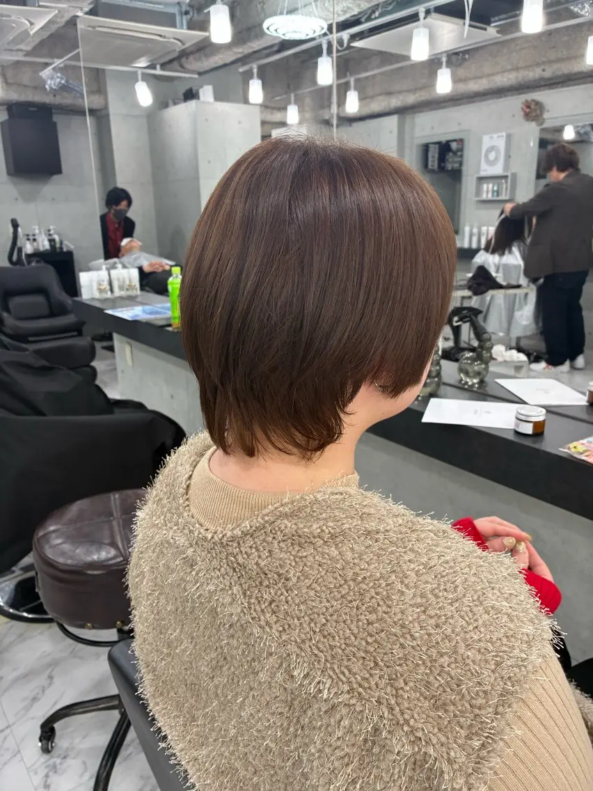 ショート カラー カット ヘアカラー トリートメント Endearing 🌟銀座のヘアスタイル