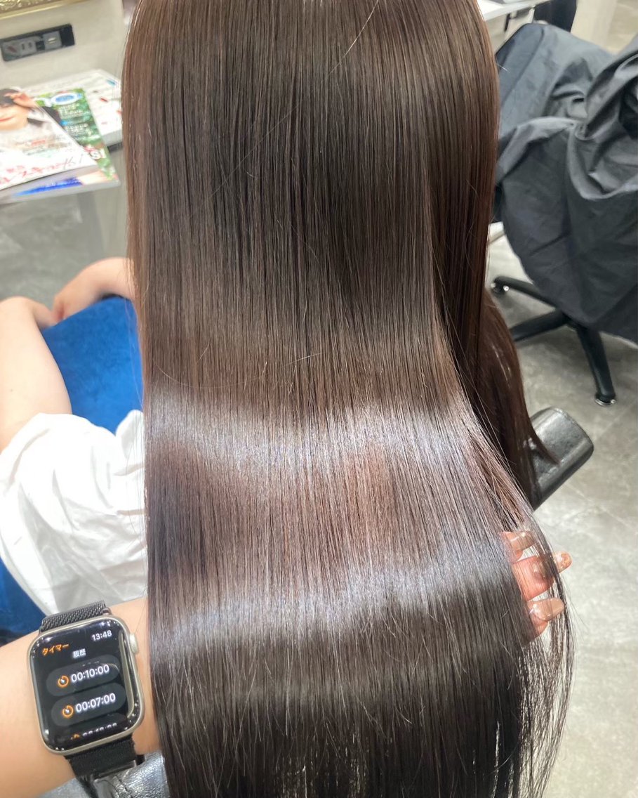 ロング カラー ヘアカラー トリートメント 籾木 美優のヘアスタイル