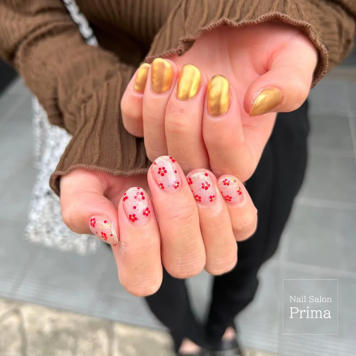 ミディアム ネイル SalonPrima 西院Nail&Eyeのネイルデザイン