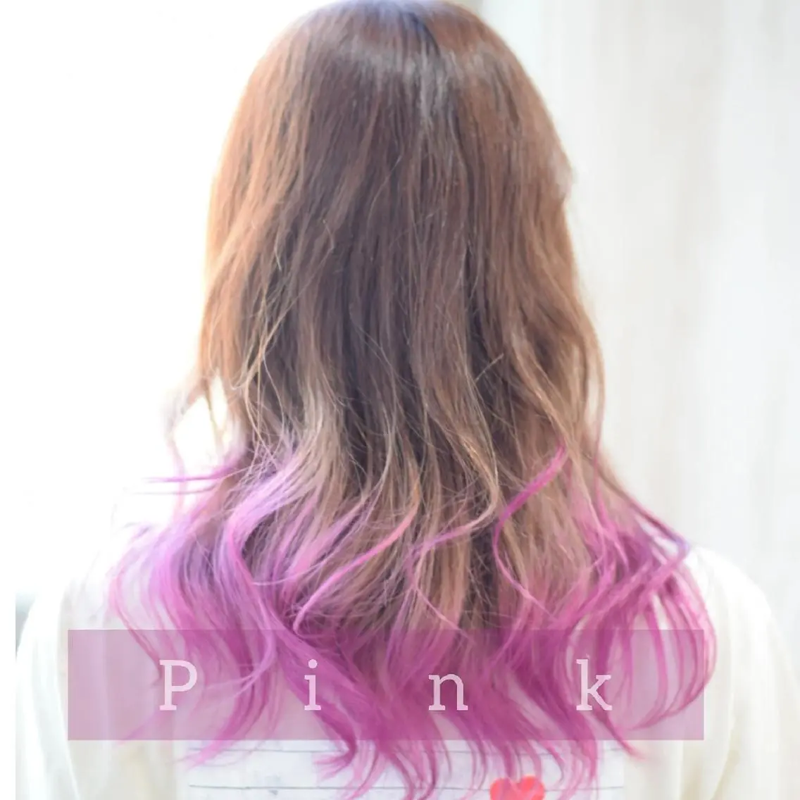 セミロング カラー ピンクカラー デザインカラー 小西勇次のヘアスタイル