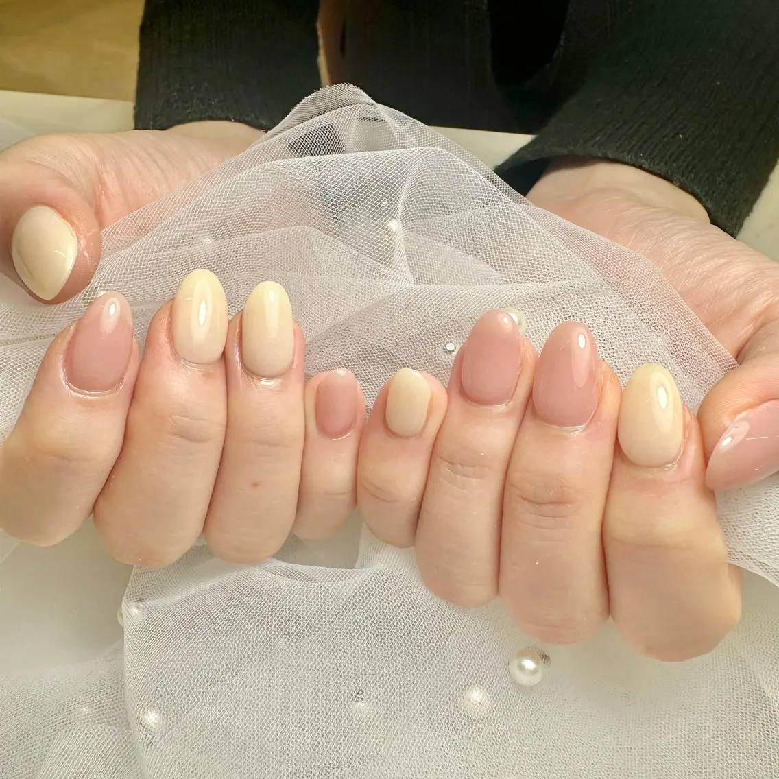ネイル ハンドネイル nami🐰🎀 ガーリー/堺筋本町のネイルデザイン