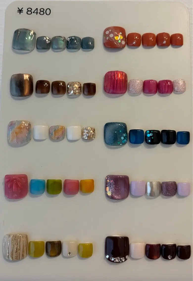 フット定額デザイン【8,480円】💜オフあり🦶🏻の写真