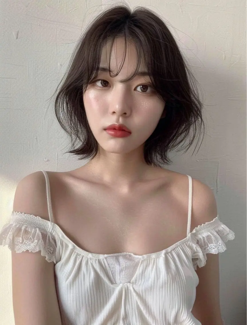 ショート ボブ カット ヘッドスパ 🌿透明感カラー レイヤーカットのヘアスタイル