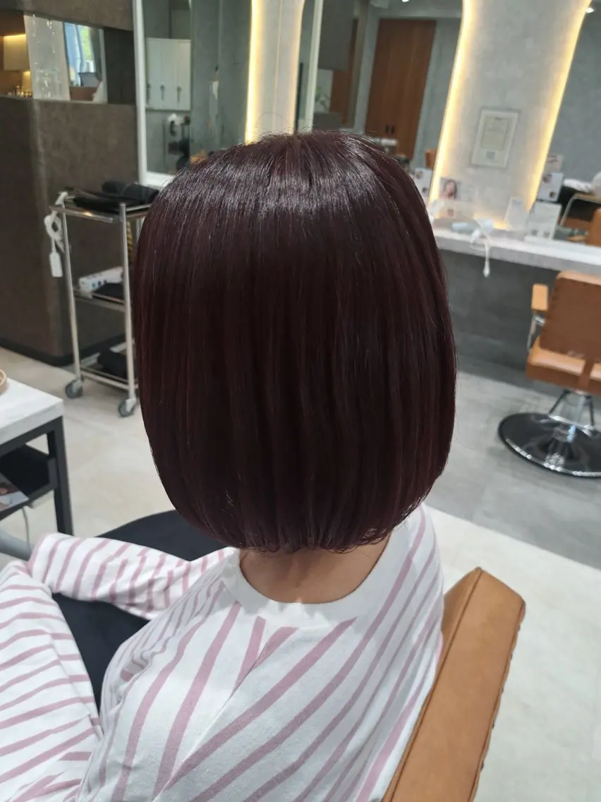 ショート ボブ カット 関口 知佳のヘアスタイル