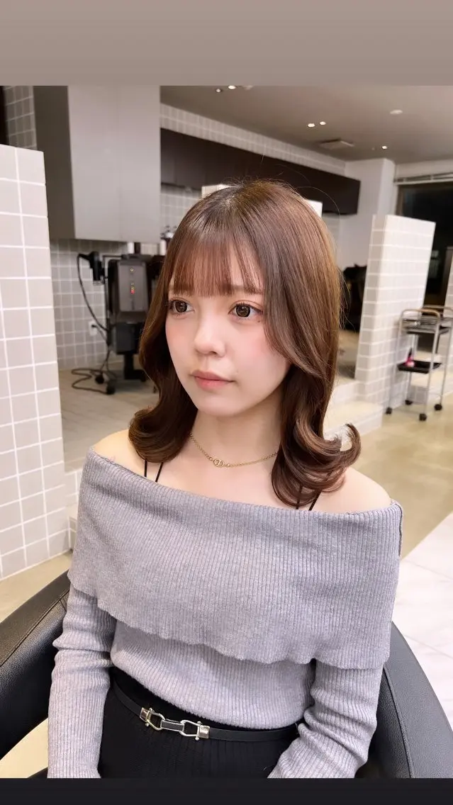 ミディアム カラー パーマ ヘアアレンジ メンズ 上品＆韓国風 🥀海心🥀のヘアスタイル