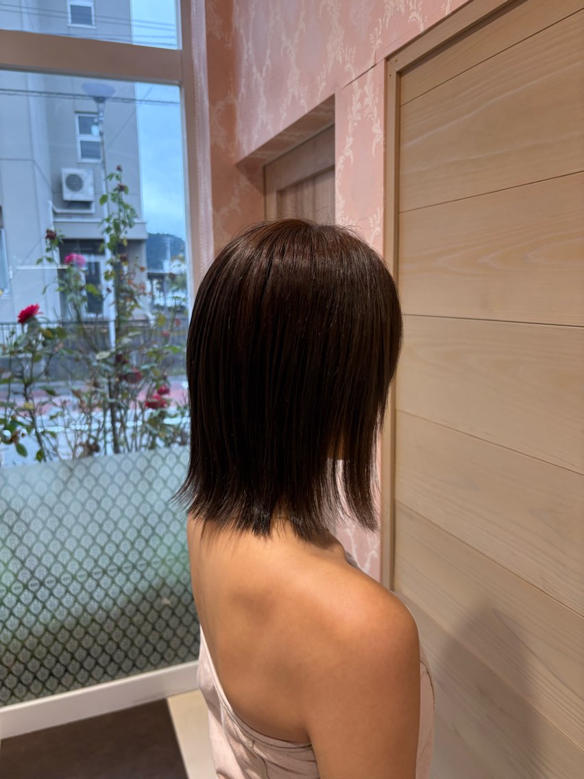 ショート 切りっぱなしボブ ボブ 工藤 勇樹のヘアスタイル