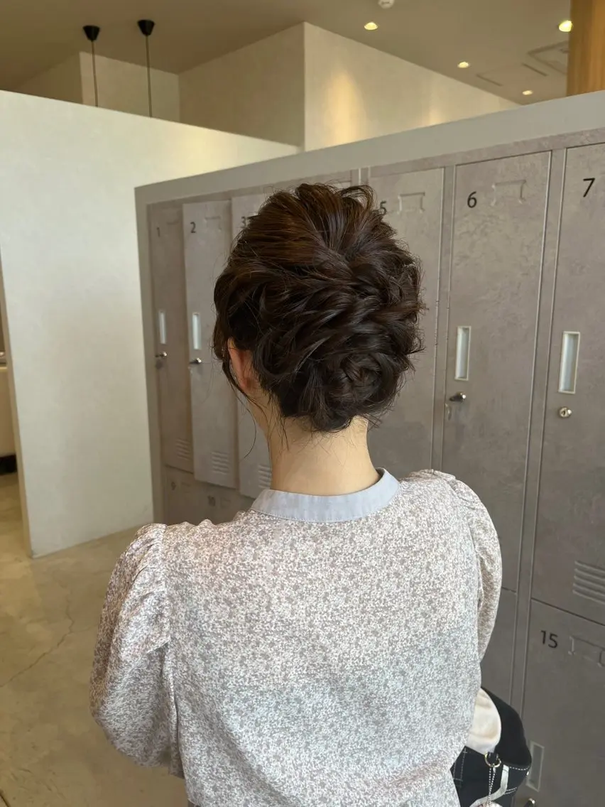 ヘアアレンジ ヘアセット 福島 果音のヘアスタイル