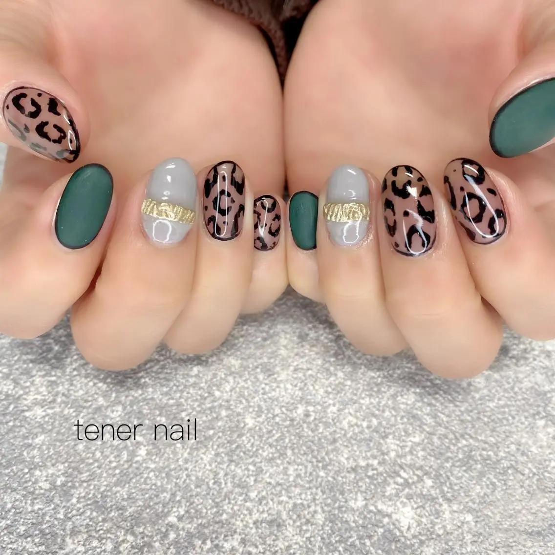 ネイル アニマル柄 テネルネイル tener nailのネイルデザイン