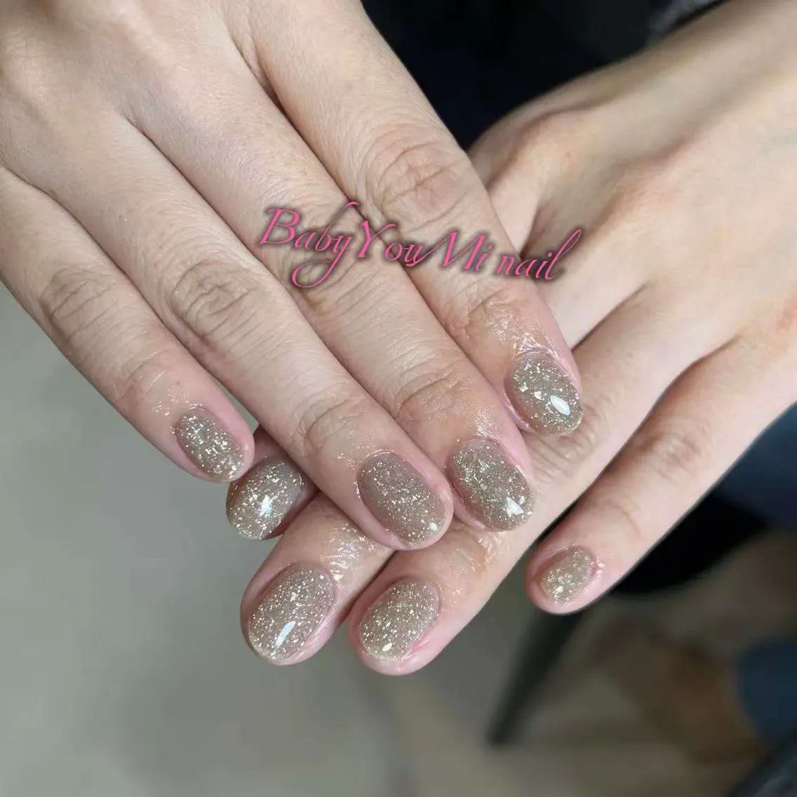 ネイル オーロラネイル チークネイル 成人式 フットネイル フレンチネイル ハンドネイル BabyYouMi nailのネイルデザイン