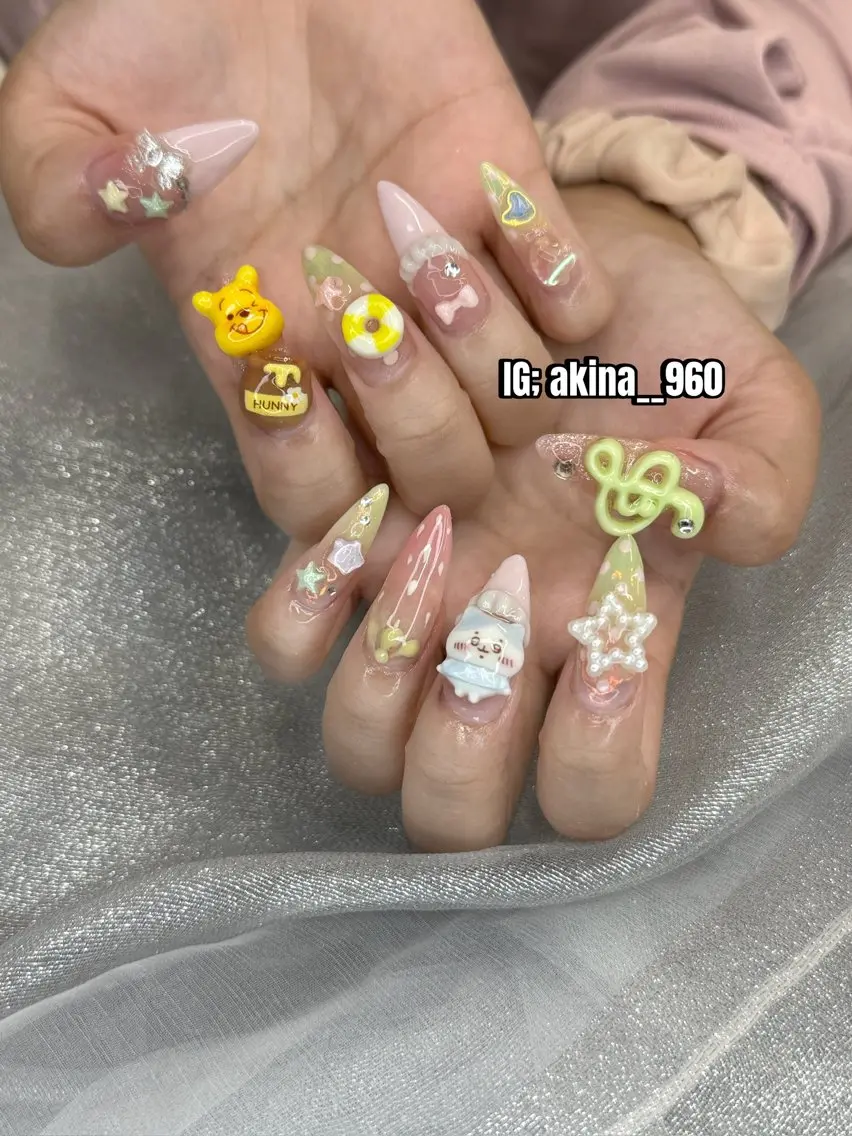 ネイル フットネイル 氷ネイル・うるうるネイル マットネイル ニュアンスネイル リボン ハンドネイル Akina Nailのネイルデザイン