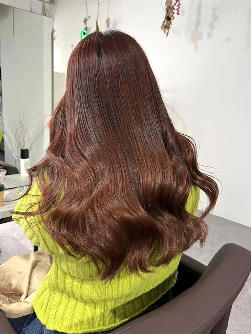 【ツヤ髪✨️】ケアカラー+トリートメント🎨イルミナ、アルティスト+2200🎨の写真